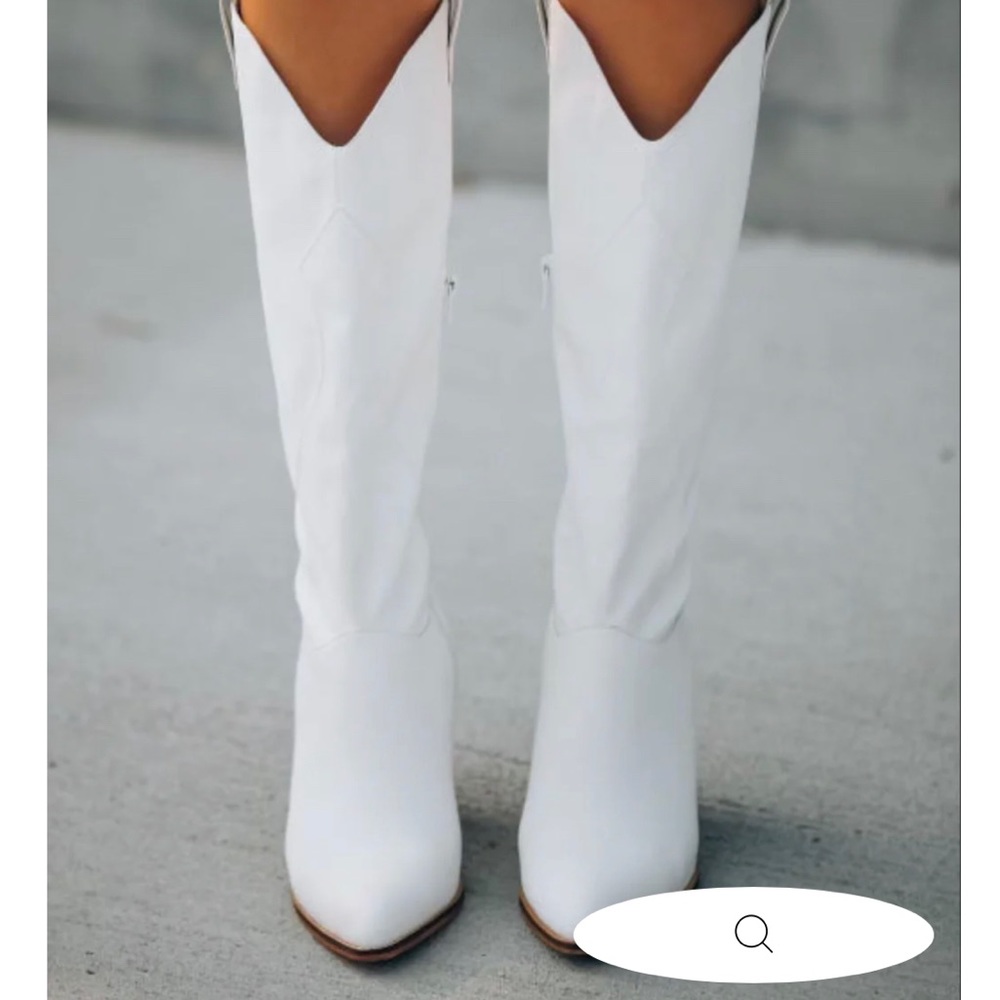 Vici Legend White Cowboy Boots 8